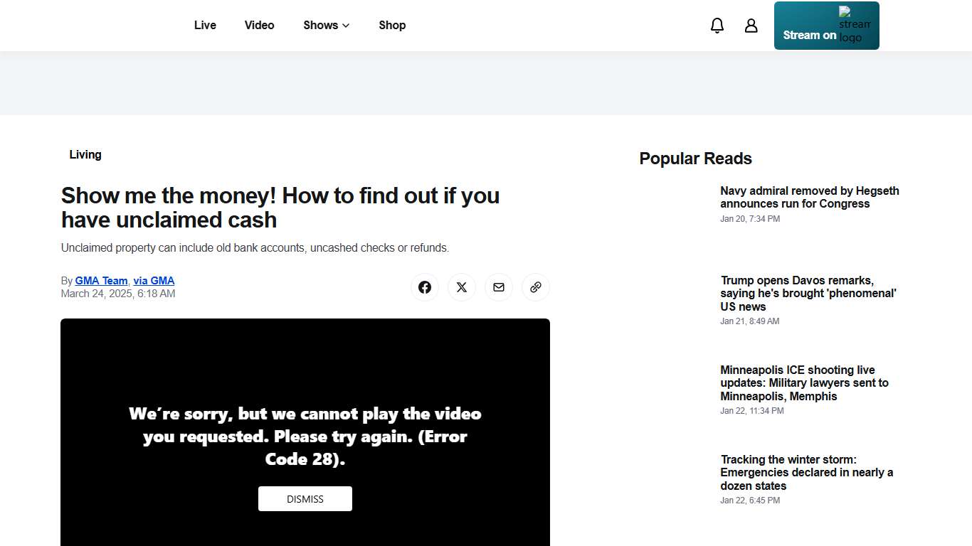 Show me the money! How to find out if you have unclaimed cash - ABC News